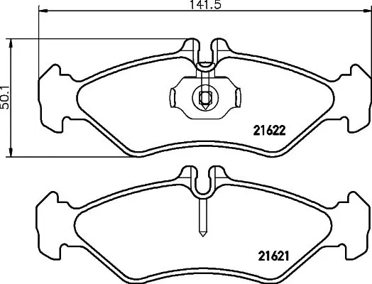 Handler.Part Brake pad set, disc brake TEXTAR 2162102 1