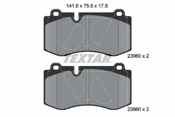 Handler.Part Brake pad set, disc brake TEXTAR 2396081 1