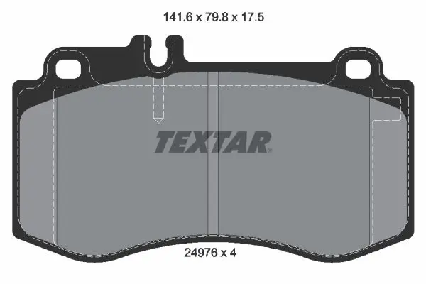 Handler.Part Brake pad set, disc brake TEXTAR 2497601 1