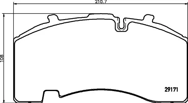 Handler.Part Brake pad set, disc brake TEXTAR 2917104 1