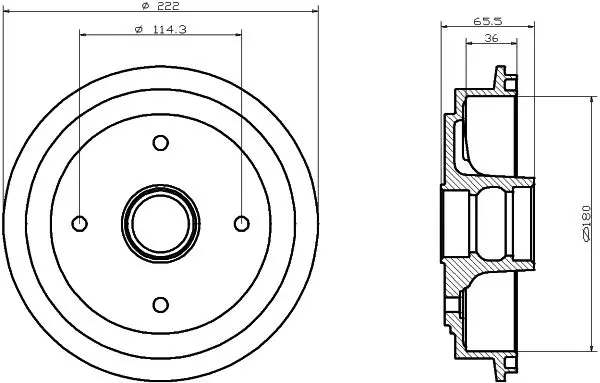 Handler.Part Brake drum TEXTAR 94019200 1