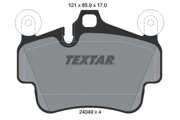 Handler.Part Brake pad set, disc brake TEXTAR 2404903 1