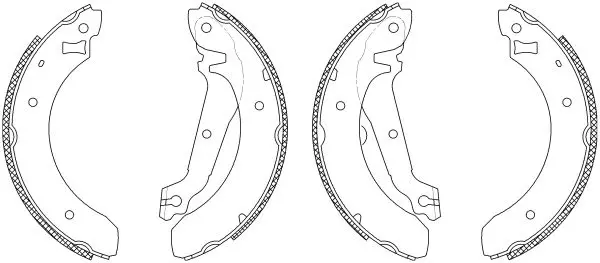 Handler.Part Brake shoe set TEXTAR 83029600 1