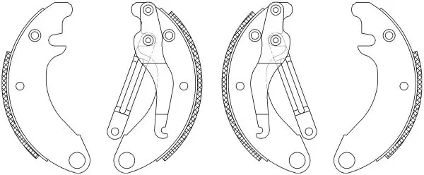 Handler.Part Brake shoe set TEXTAR 83000600 1