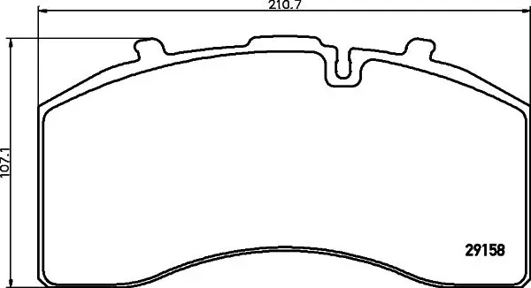 Handler.Part Brake pad set, disc brake TEXTAR 2915801 1