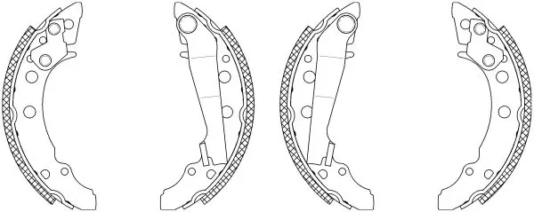 Handler.Part Brake shoe set TEXTAR 83018204 1