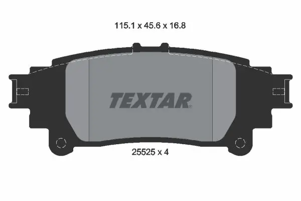 Handler.Part Brake pad set, disc brake TEXTAR 2552501 1