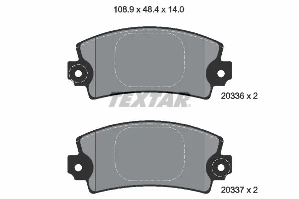 Handler.Part Brake pad set, disc brake TEXTAR 2033602 1