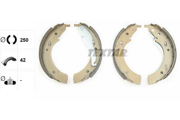 Handler.Part Brake shoe set TEXTAR 91006300 2