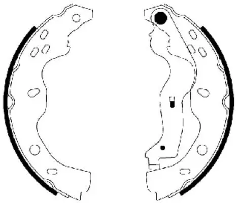 Handler.Part Brake shoe set TEXTAR 91067500 1