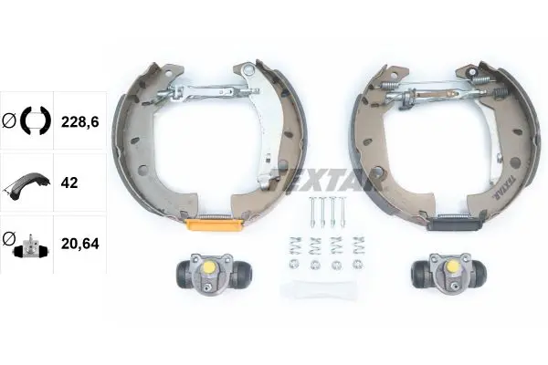 Handler.Part Brake shoe set TEXTAR 84037003 2