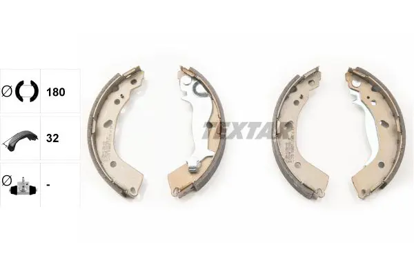 Handler.Part Brake shoe set TEXTAR 91074500 1