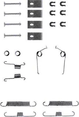 Handler.Part Accessory kit, brake shoes TEXTAR 97007300 1