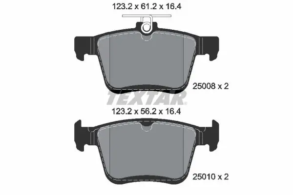 Handler.Part Brake pad set, disc brake TEXTAR 2500801 1