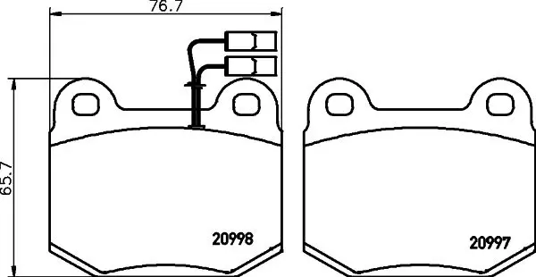 Handler.Part Brake pad set, disc brake TEXTAR 2099701 1