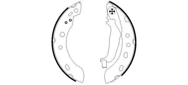 Handler.Part Brake shoe set TEXTAR 91058300 1