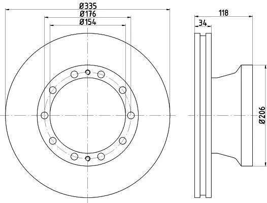 Handler.Part Brake disc TEXTAR 93138100 1