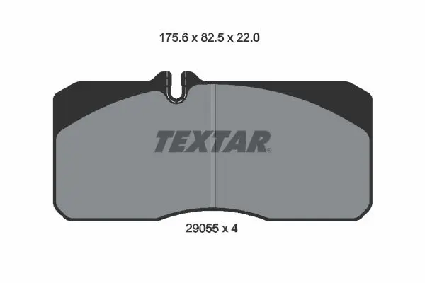 Handler.Part Brake pad set, disc brake TEXTAR 2905503 2