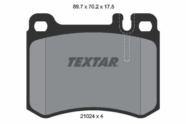 Handler.Part Brake pad set, disc brake TEXTAR 2102404 1