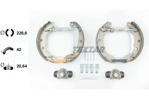 Handler.Part Brake shoe set TEXTAR 84052700 2