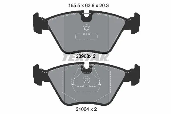 Handler.Part Brake pad set, disc brake TEXTAR 2096801 1