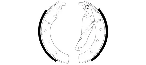 Handler.Part Brake shoe set TEXTAR 91033500 1