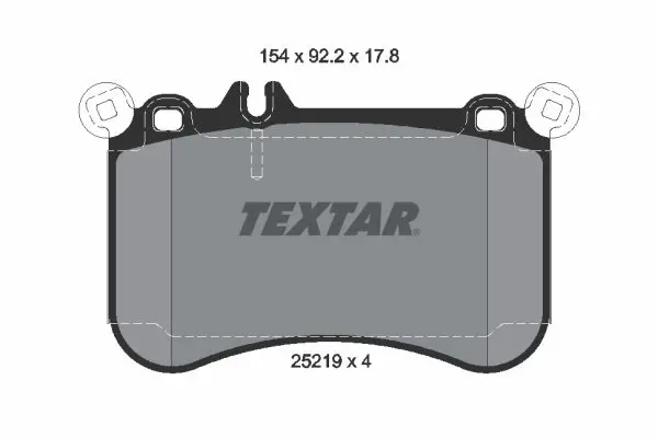 Handler.Part Brake pad set, disc brake TEXTAR 2521901 1