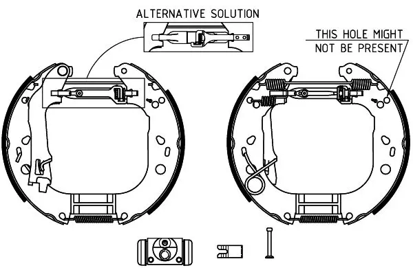 Handler.Part Brake shoe set TEXTAR 84062000 1