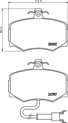 Handler.Part Brake pad set, disc brake TEXTAR 2060201 1