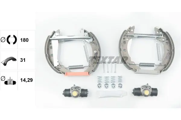 Handler.Part Brake shoe set TEXTAR 84018201 2