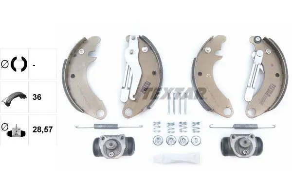 Handler.Part Brake shoe set TEXTAR 83000600 2