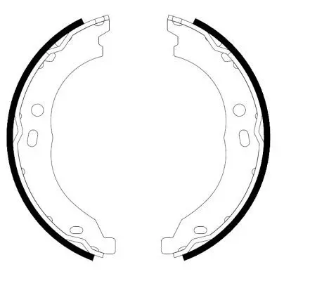 Handler.Part Brake shoe set, parking brake TEXTAR 91066700 1