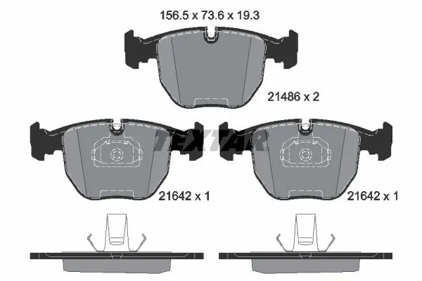 Handler.Part Brake pad set, disc brake TEXTAR 2148681 1