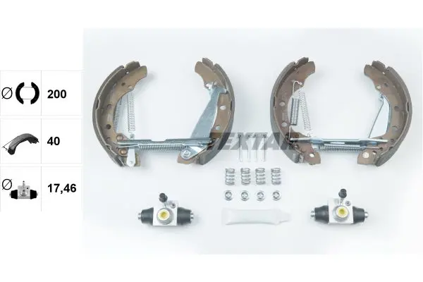 Handler.Part Brake shoe set TEXTAR 84044706 2