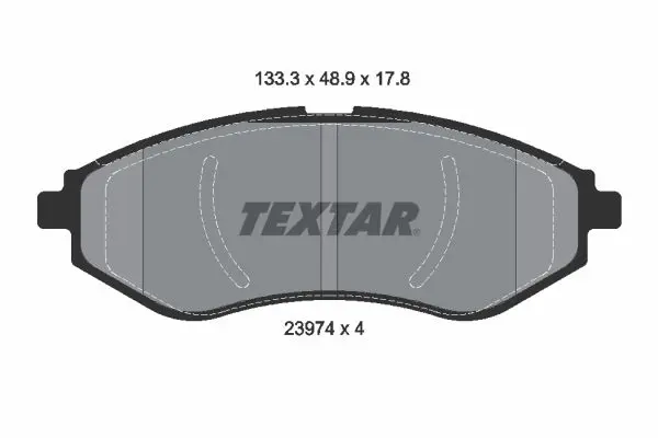 Handler.Part Brake pad set, disc brake TEXTAR 2397401 1