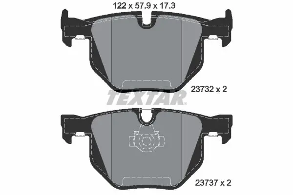 Handler.Part Brake pad set, disc brake TEXTAR 2373201 1