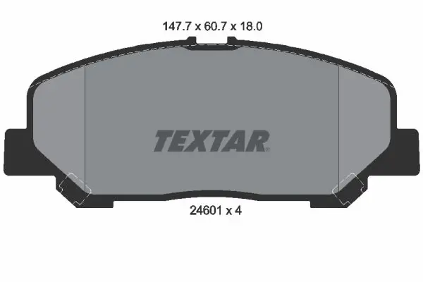 Handler.Part Brake pad set, disc brake TEXTAR 2460101 1