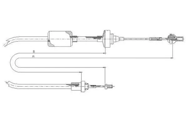 Handler.Part Clutch cable TEXTAR 58012000 1