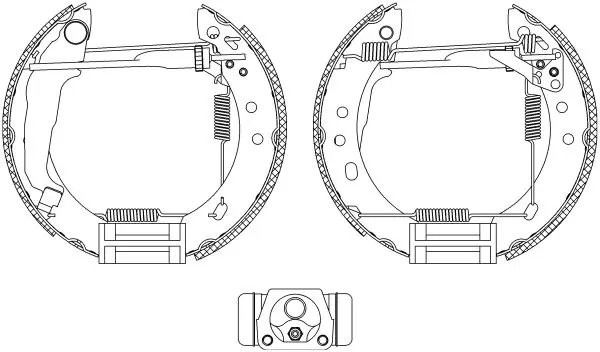 Handler.Part Brake shoe set TEXTAR 84047200 1