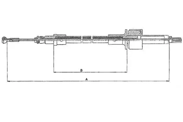 Handler.Part Clutch cable TEXTAR 58007400 1