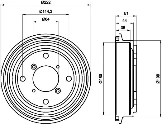 Handler.Part Brake drum TEXTAR 94019400 1