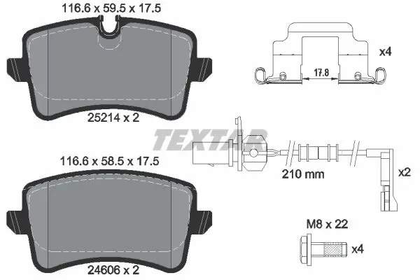 Handler.Part Brake caliper TEXTAR 38100000 1