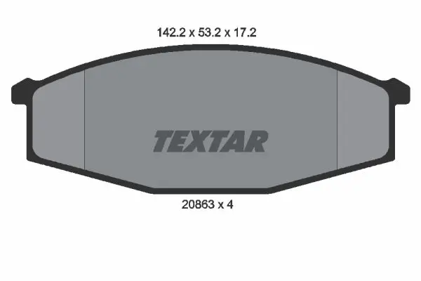 Handler.Part Brake pad set, disc brake TEXTAR 2086301 1