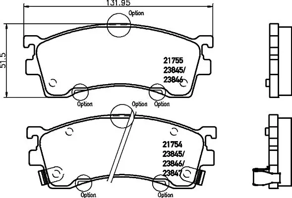 Handler.Part Brake pad set, disc brake TEXTAR 2175501 1