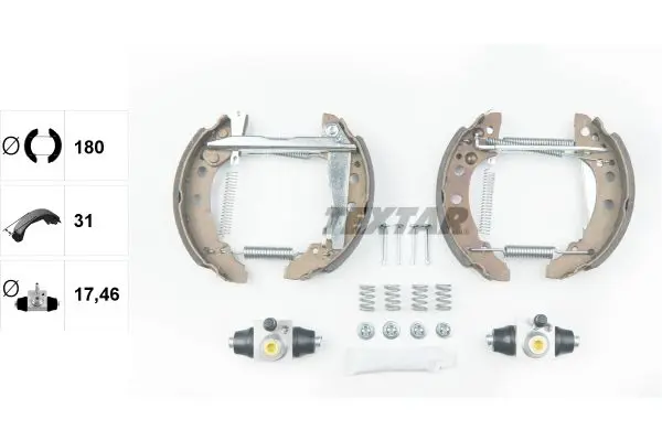 Handler.Part Brake shoe set TEXTAR 84018205 2