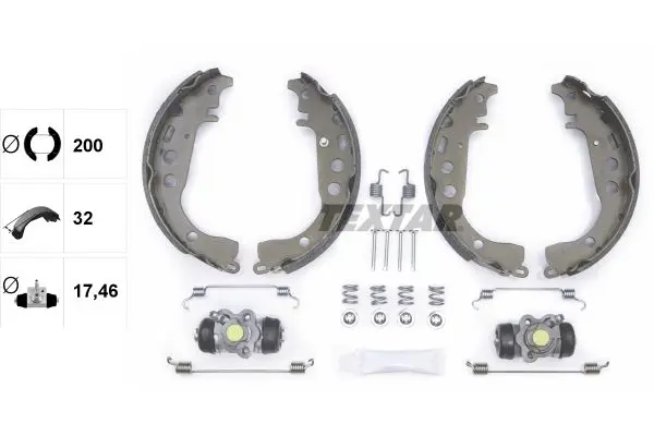 Handler.Part Brake shoe set TEXTAR 83053502 2