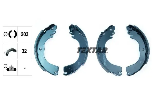 Handler.Part Brake shoe set TEXTAR 91082000 2