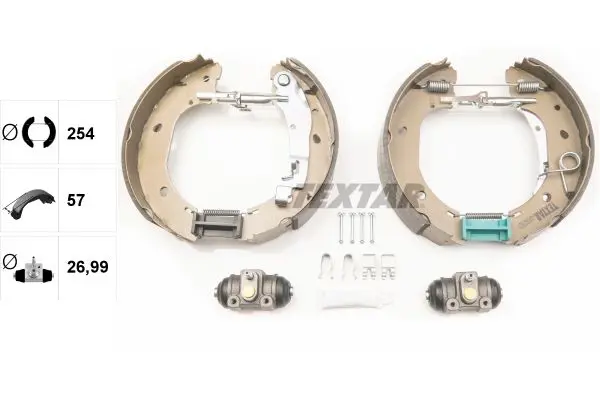 Handler.Part Brake shoe set TEXTAR 84060900 2