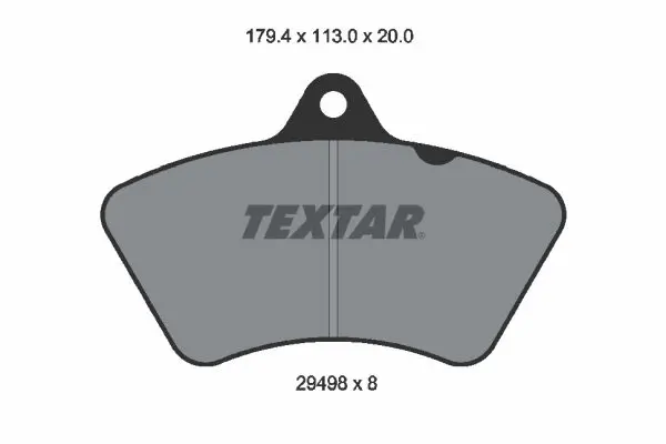 Handler.Part Brake pad set, disc brake TEXTAR 2949802 2