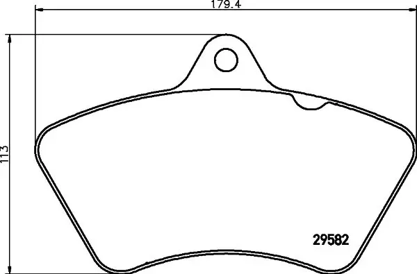 Handler.Part Brake pad set, disc brake TEXTAR 29582xx 1